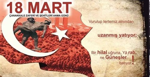 KAYMAKAM HASAN ÇİÇEK “18 MART ŞEHİTLERİ ANMA GÜNÜ ve ÇANAKKALE DENİZ ZAFERİNİN 108. YIL DÖNÜMÜ NEDENİYLE BİR MESAJ YAYINLADI